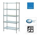 Stainless Steel Shelving w Wire Shelves