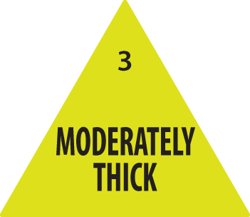 Label Removable 30mm Triangle Moderately Thick (Yellow)  (500/roll)