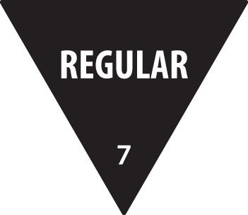 Label Removable 30mm Triangle Regular (Black)  (500/roll)