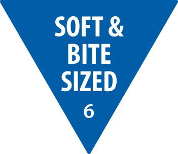 Label Removable 30mm Triangle Soft & Bite Sized (Blue)  (500/roll)