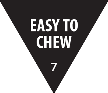Label Removable 30mm Triangle Easy To Chew (Black)  (500/roll)