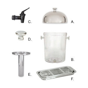 Spare Part For Juice Dispenser Acrylic Body