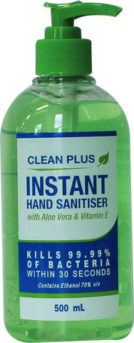 Instant Hand Sanitiser Gel 500ml - *** Limit of 12 per transaction***