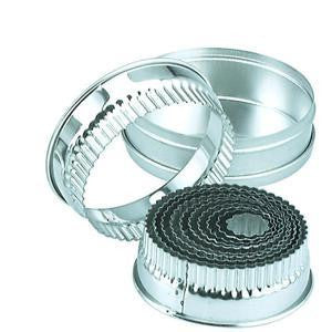 Cutter Set-Large Round Crinkled 14Pc Size: 25-115mm
