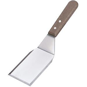 Scraper-Griddle Stainless Steel Wood Hdl