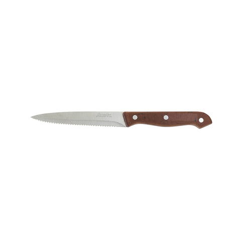 Steak Knife Dark Brown Bakelite Hdl 125mmCAVALIER 