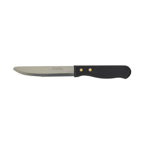 Steak Knife Jumbo Black Bakelite Hdl 125mmCAVALIER 