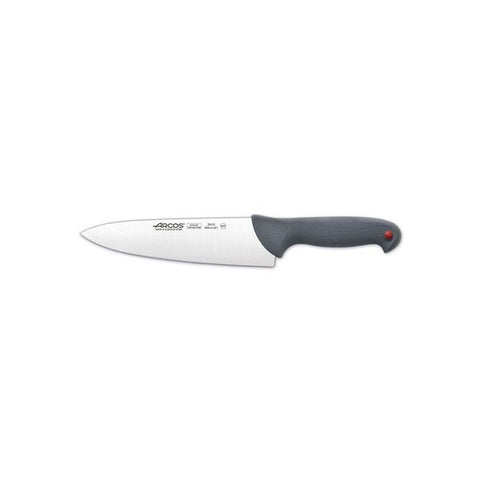 Chef's Knife 200mm Wide Blade GREY HANDLE ARCOS Colour Prof
