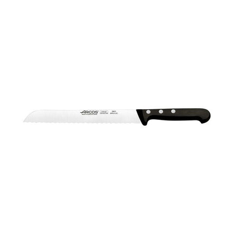 Bread Knife 200mm BLACK HANDLE ARCOS Universal