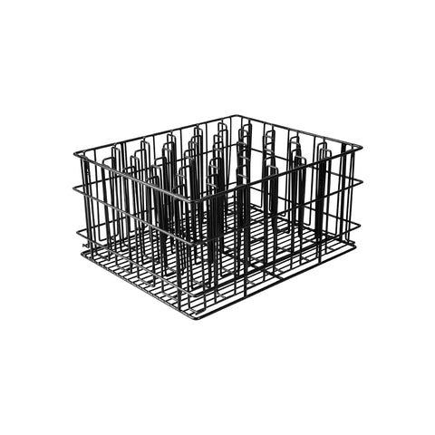Glass Basket 430x355x215mm 30 Compartment 60x60mm BLACK PVC TRENTON 