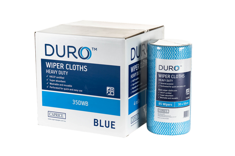Duro Wiper Rolls - Heavy Duty Blue 50 x 30