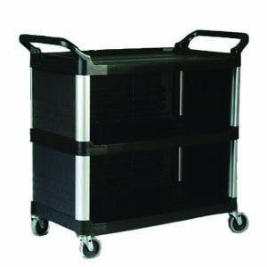Rubbermaid X-Tra Utility Cart With Enclosed Panels 3 Sides