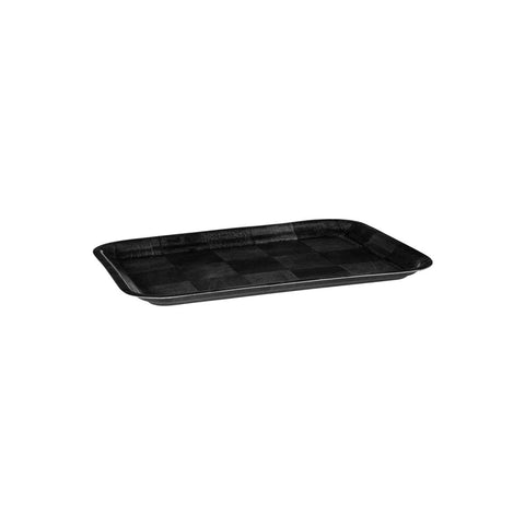 Rectangle Tray with Wood 250x350mm BLACK TRENTON 