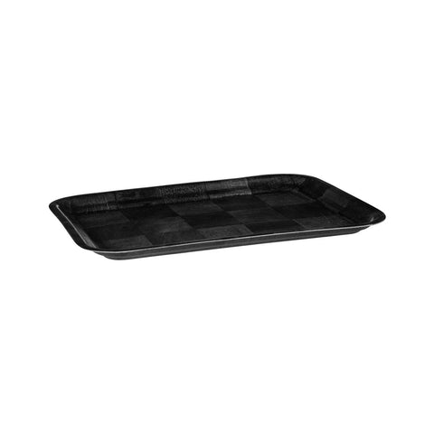 Rectangle Tray with Wood 300x400mm BLACK TRENTON 