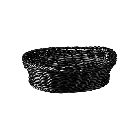 Basket Oval Polypropelene 235x185mm BLACK TRENTON 