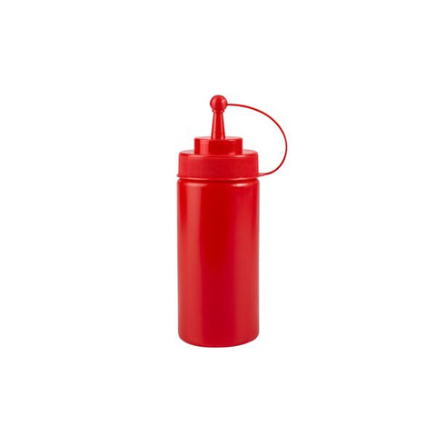 Squeeze Bottle Wide Mouth with Cap 480ml RED TRENTON 