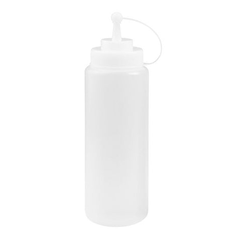 Squeeze Bottle Wide Mouth with Cap 1.0Lt CLEAR TRENTON 