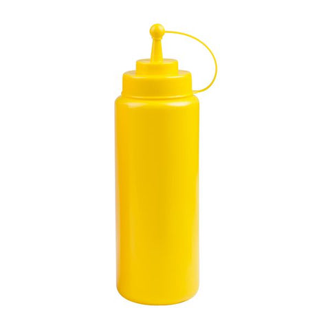 Squeeze Bottle Wide Mouth with Cap 1.0Lt YELLOW TRENTON 