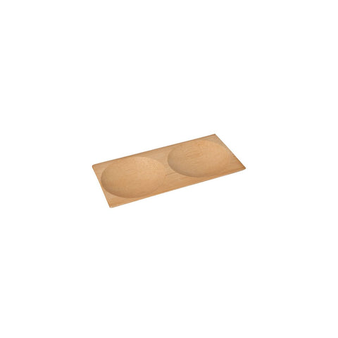 Divided Bamboo Round Dish 120x60mm BAMBOO DESIGN EN BOUCHE 