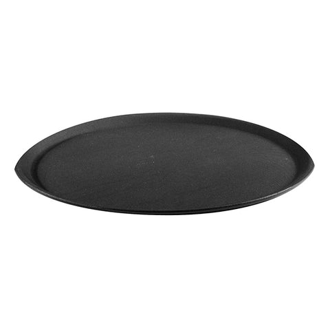 Oval Non Slip Tray Plastic 680mm 27" BLACK TRENTON 