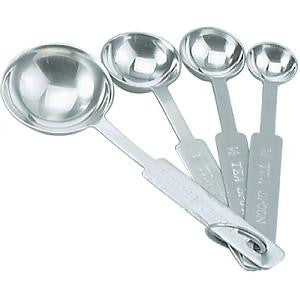 Measuring Spoon Set-4Pc Stainless Steel 1.25/2.25/5/15Ml