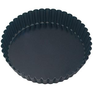 Cake Pan-Round Fluted 180X40mm Loose Base Non-Stick