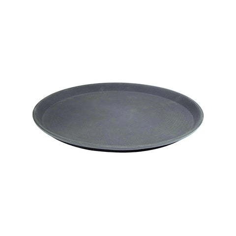 Round Fibre Glass Tray Non-Slip 350mm 14" BLACK CATERRAX 