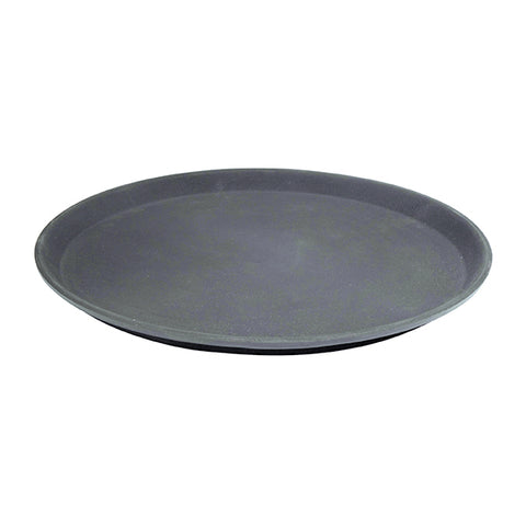 Round Fibre Glass Tray Non-Slip 400mm 16" BLACK CATERRAX 