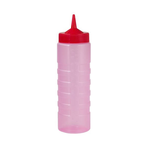 Sauce Bottle 750ml RED BODY  RED TOP CATERRAX 