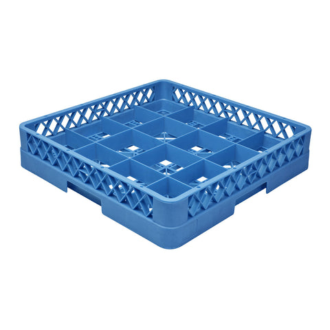 Glass Rack 16 Compartment BLUE CATERRAX 