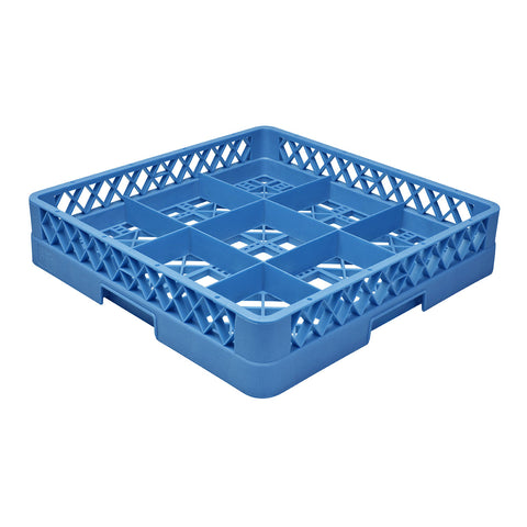 Glass Rack 9 Compartment BLUE CATERRAX 