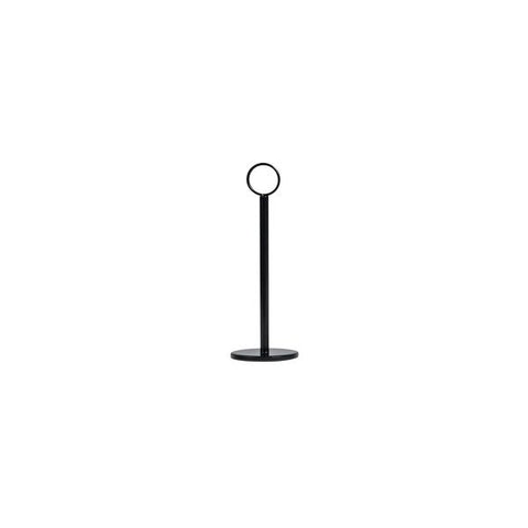 Table Number Stand Ring Clip 70mm Base 200mm BLACK TRENTON Heavy Base