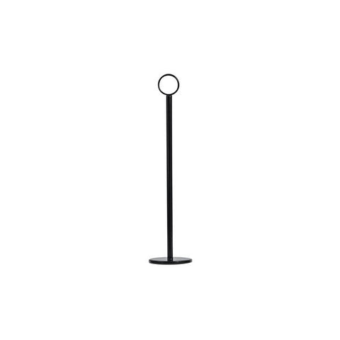 Table Number Stand Ring Clip 70mm Base 300mm BLACK TRENTON Heavy Base