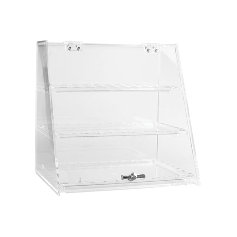 Display Cabinet 3 Tray 250x340x340mm CLEAR POLYCARBONATE ALKAN ZICCO 