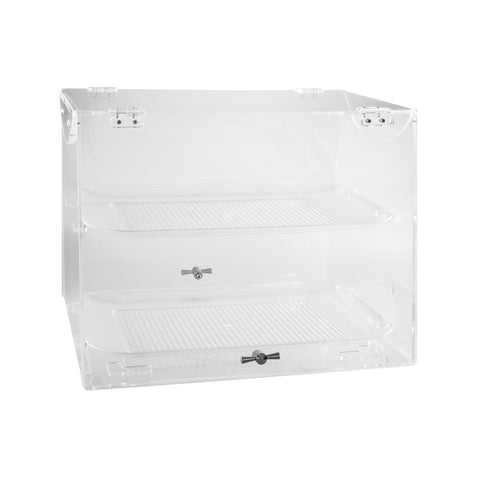 Display Cabinet 2 Tray 480x400x360mm CLEAR POLYCARBONATE ALKAN ZICCO 