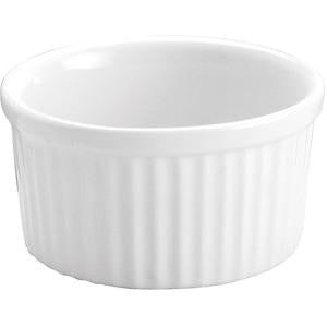 Souffle Dish-100mm/250Ml White "Vitroceram"