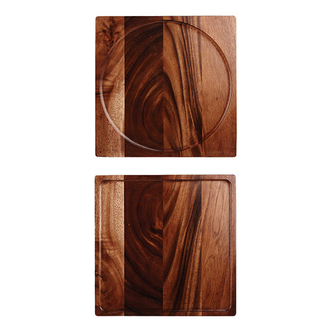 Presentation Board 340mm BROWN ACACIA ART DE CUISINE Wood