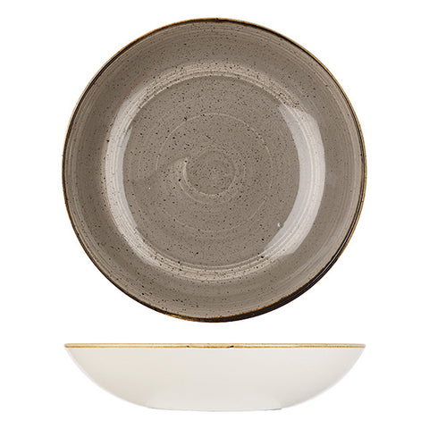 Round Coupe Bowl 310mm 2400ml PEPPERCORN GREY CHURCHILL Stonecast