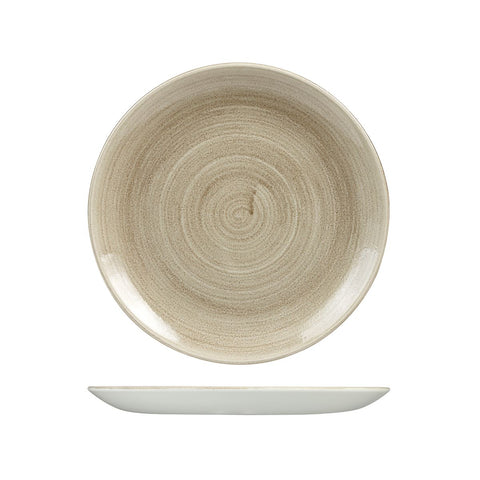 Round Coupe Plate 260mm TAUPE CHURCHILL Patina