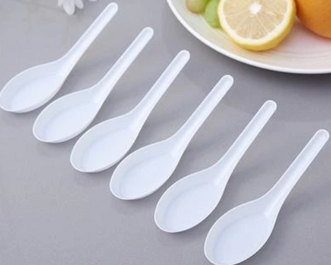Chinese Soup Spoon - White