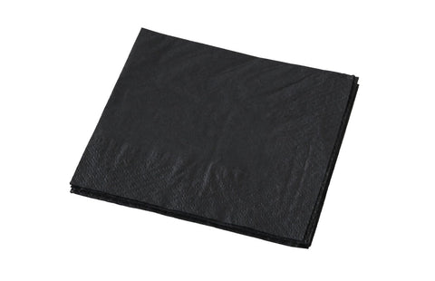 Culinaire 2 Ply Black Cocktail Napkin
