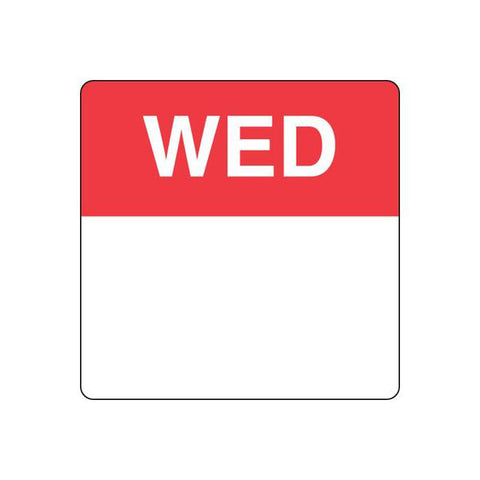 Wednesday square label