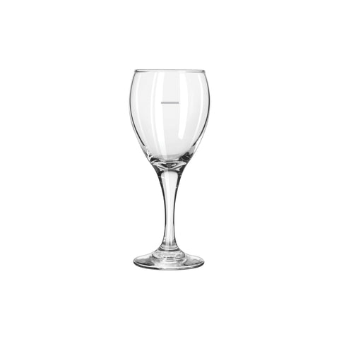 White Wine Glass 251ml withPOUR LINE @ 150ml LIBBEY Teardrop