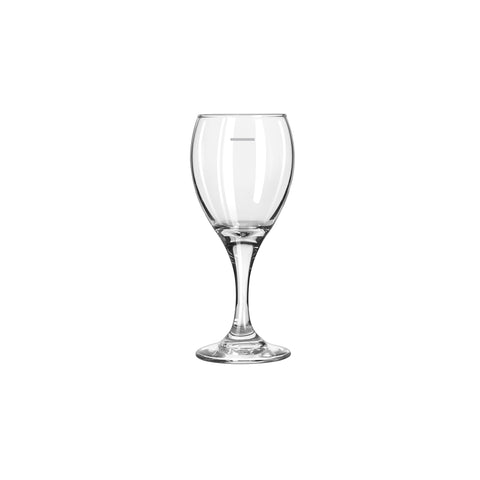 White Wine Glass 192ml withPOUR LINE @ 150ml LIBBEY Teardrop