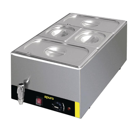 Apuro Bain Marie with Tap & Pans