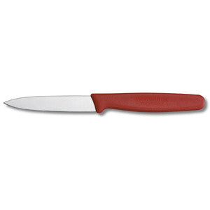 Victorinox Paring Knife Pointed Tip 8cm - Red