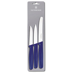 Victorinox Paring Knife Set 3pc - Blue