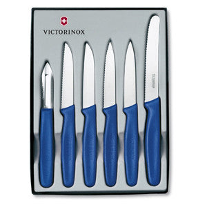 Victorinox Paring Knife Set 6pc - Blue