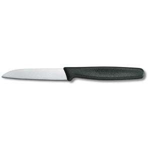 Victorinox Paring Knife Straight 8cm - Black