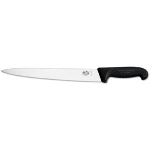 Victorinox Slicing Knife Pointed Tip Wide Blade 30cm - Black